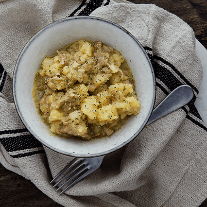 Spezzatino di Vitello al Vino Bianco