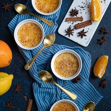 Creme brulè agli agrumi