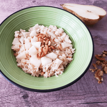 Risotto pere e noci