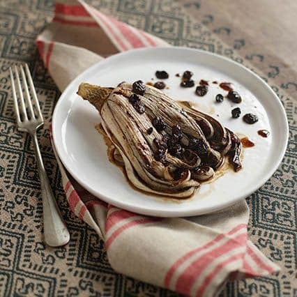 Radicchio al forno con uvetta