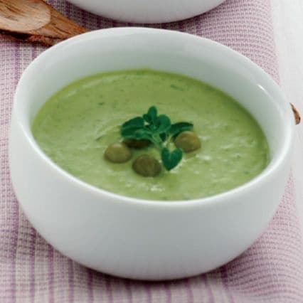 Mousse di ricotta e piselli