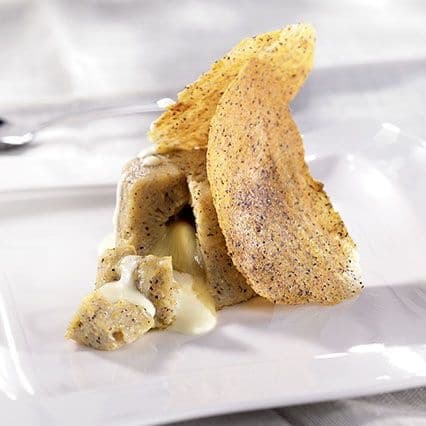 Polenta di grano saraceno con fondente di formaggio