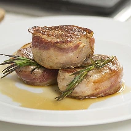 Filetto di maiale lardellato