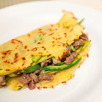 Taco con rosti di patate