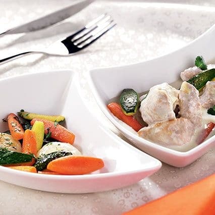 Bianchetto di vitello con verdure glassate