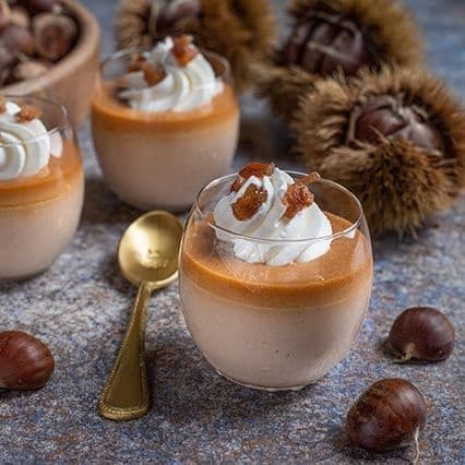 Panna cotta alle castagne