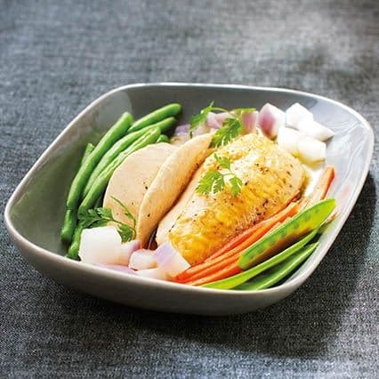 Petti di pollo alle verdure