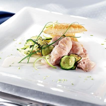 Sfogliatina di storione al limone verde