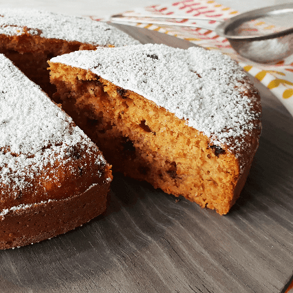 Torta di zucca con gocce di cioccolato