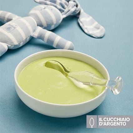 Pappa con patate e broccoli al miglio e tacchino