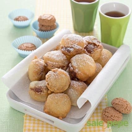 Amaretti impastellati e fritti