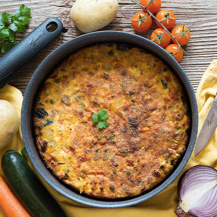 Tortino di verdure al forno