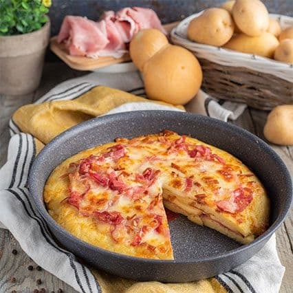 Focaccia di patate in padella