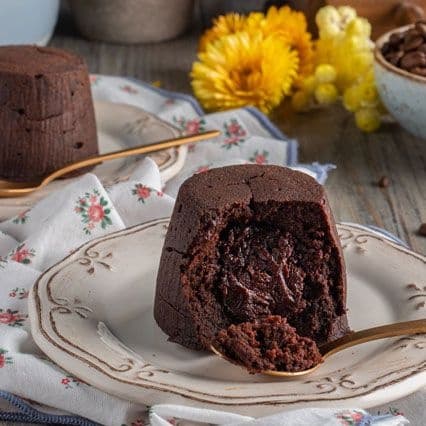 Tortino al caffè con cuore fondente