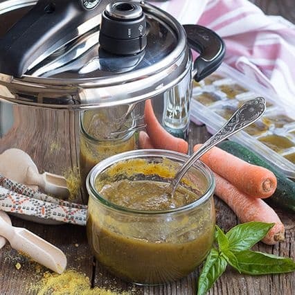 Dado vegetale in Pentola a pressione