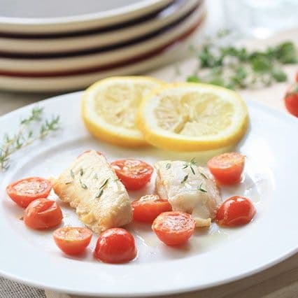 Filetti di branzino al profumo di limone